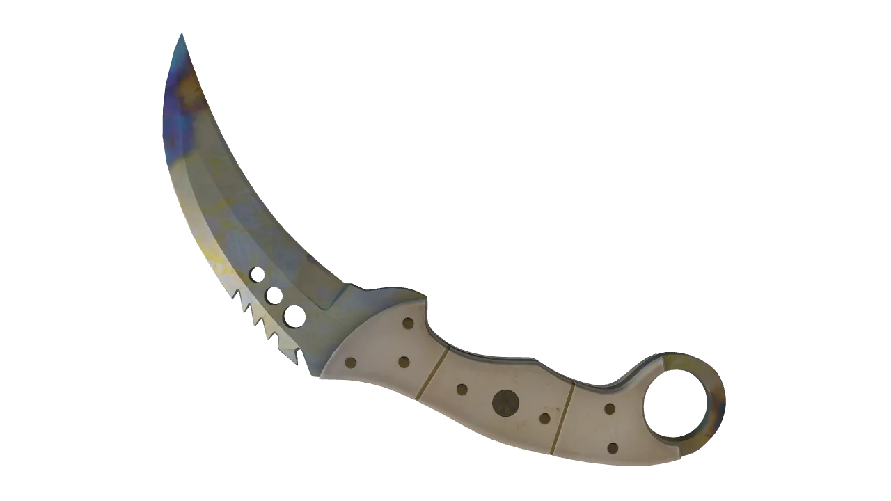 Talon Knife | Case Hardened seed #80, back