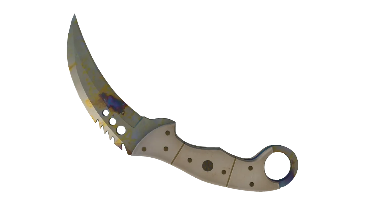 Talon Knife | Case Hardened seed #805, back