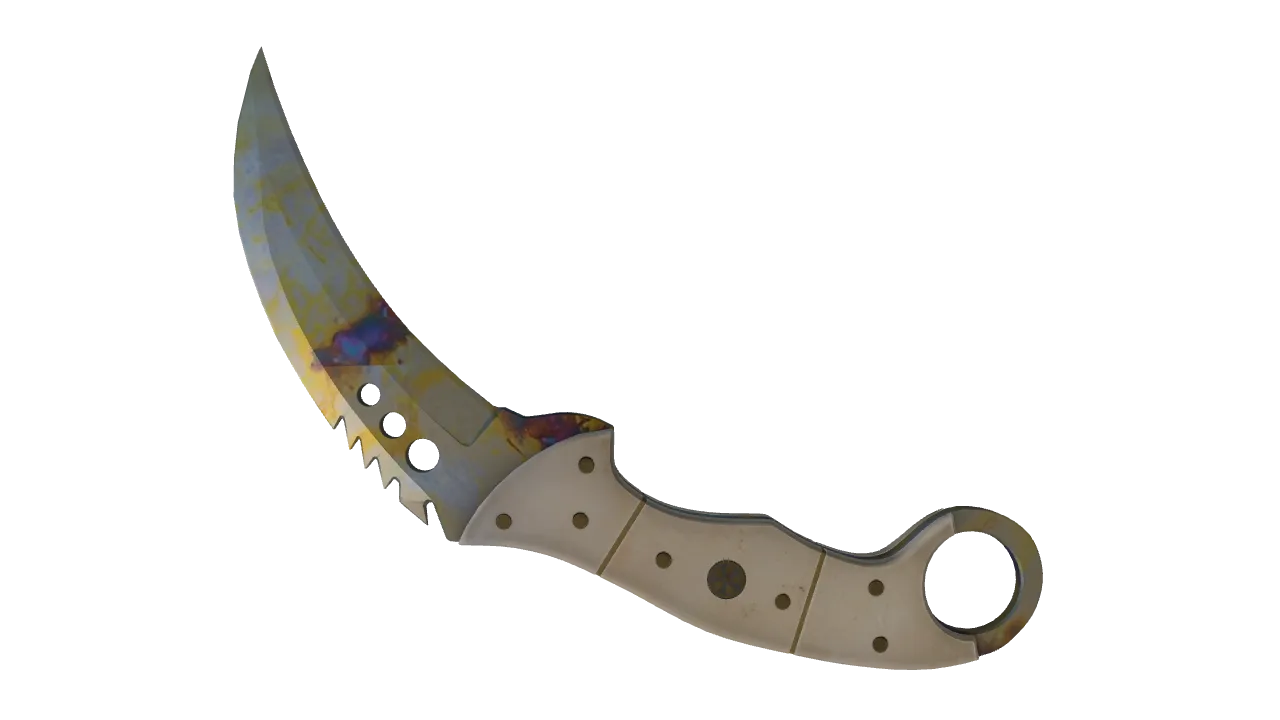 Talon Knife | Case Hardened seed #807, back