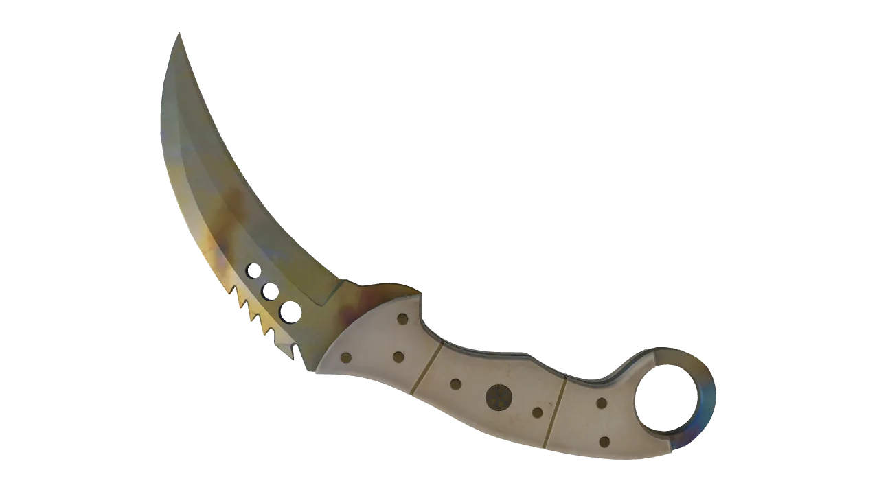 Talon Knife | Case Hardened seed #815, back