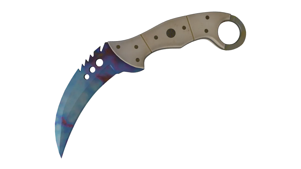 Talon Knife | Case Hardened seed #815, front