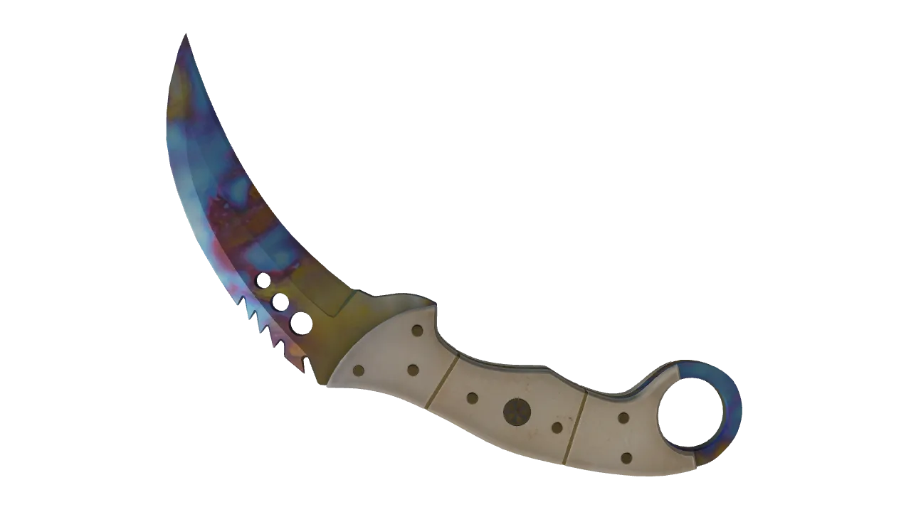 Talon Knife | Case Hardened seed #819, back