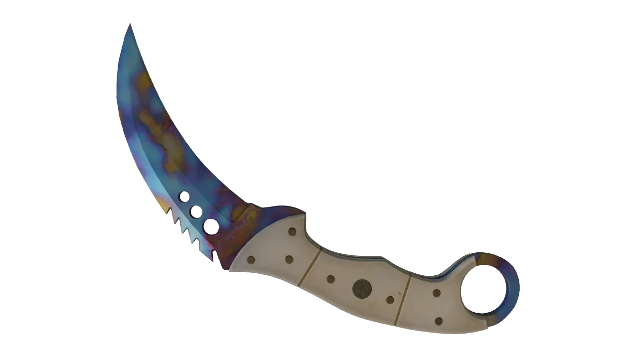 Talon Knife | Case Hardened seed #830, back