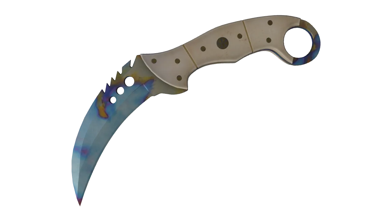 Talon Knife | Case Hardened seed #830, front