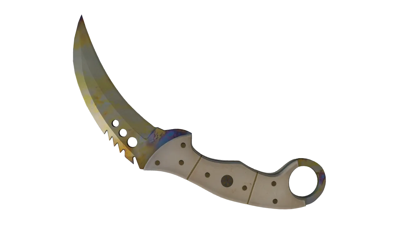 Talon Knife | Case Hardened seed #835, back
