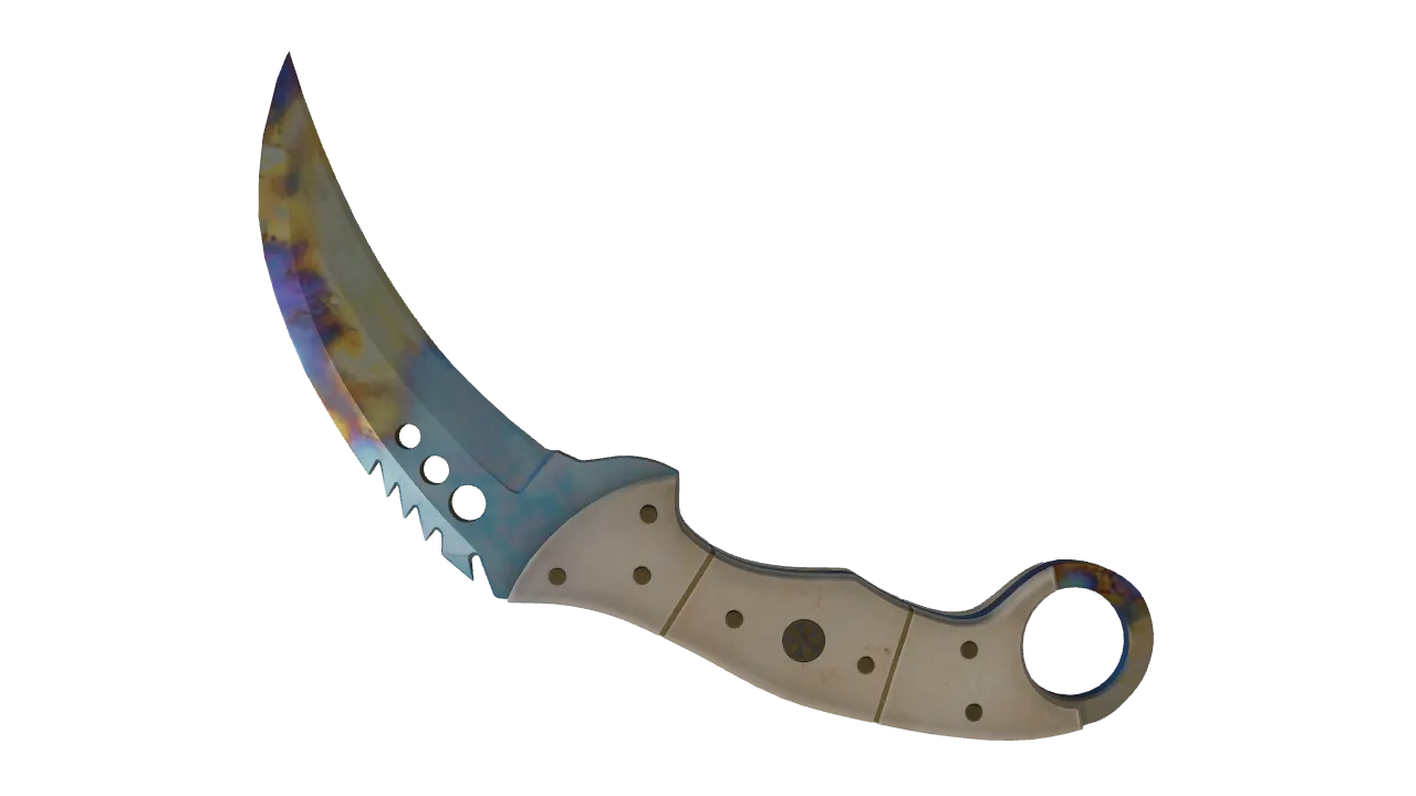 Talon Knife | Case Hardened seed #838, back