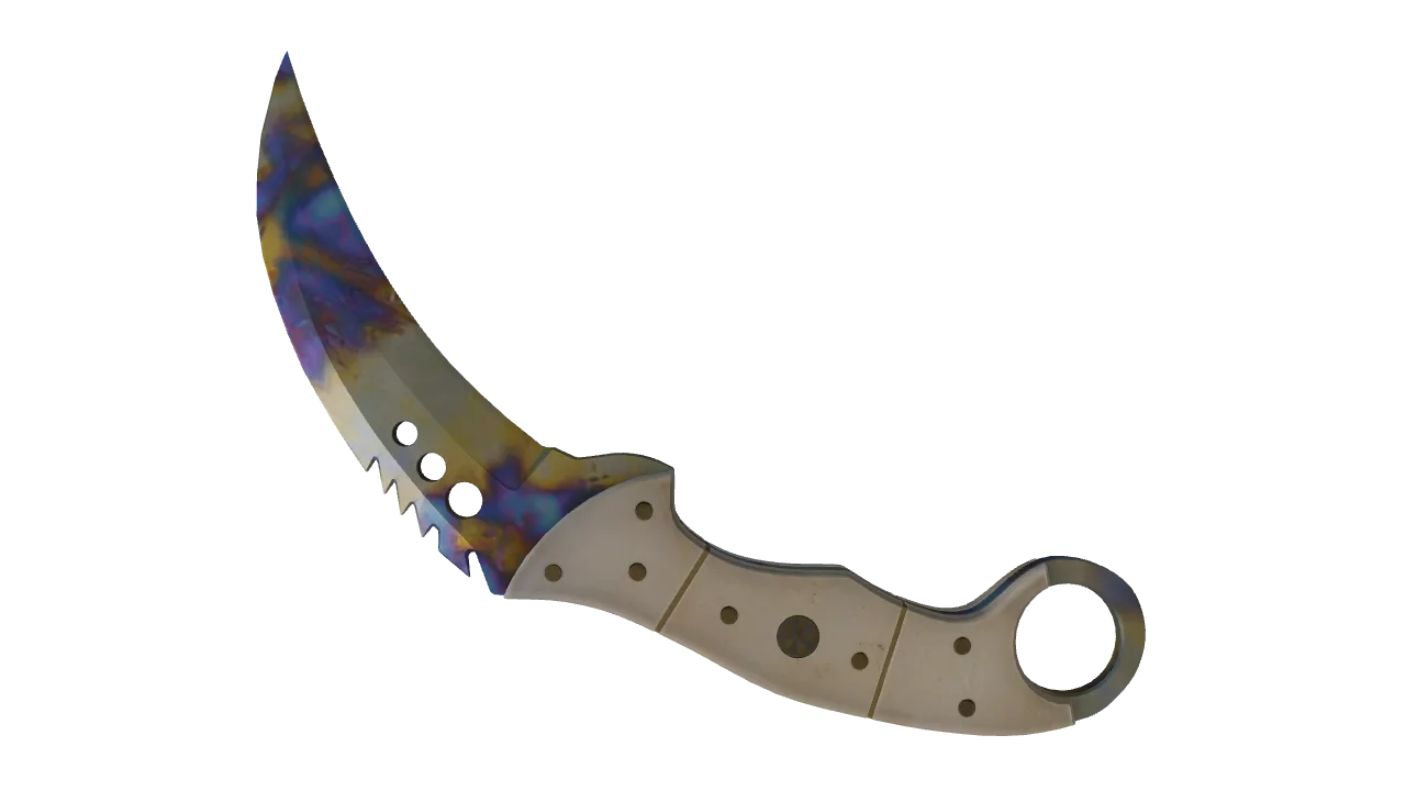 Talon Knife | Case Hardened seed #873, back