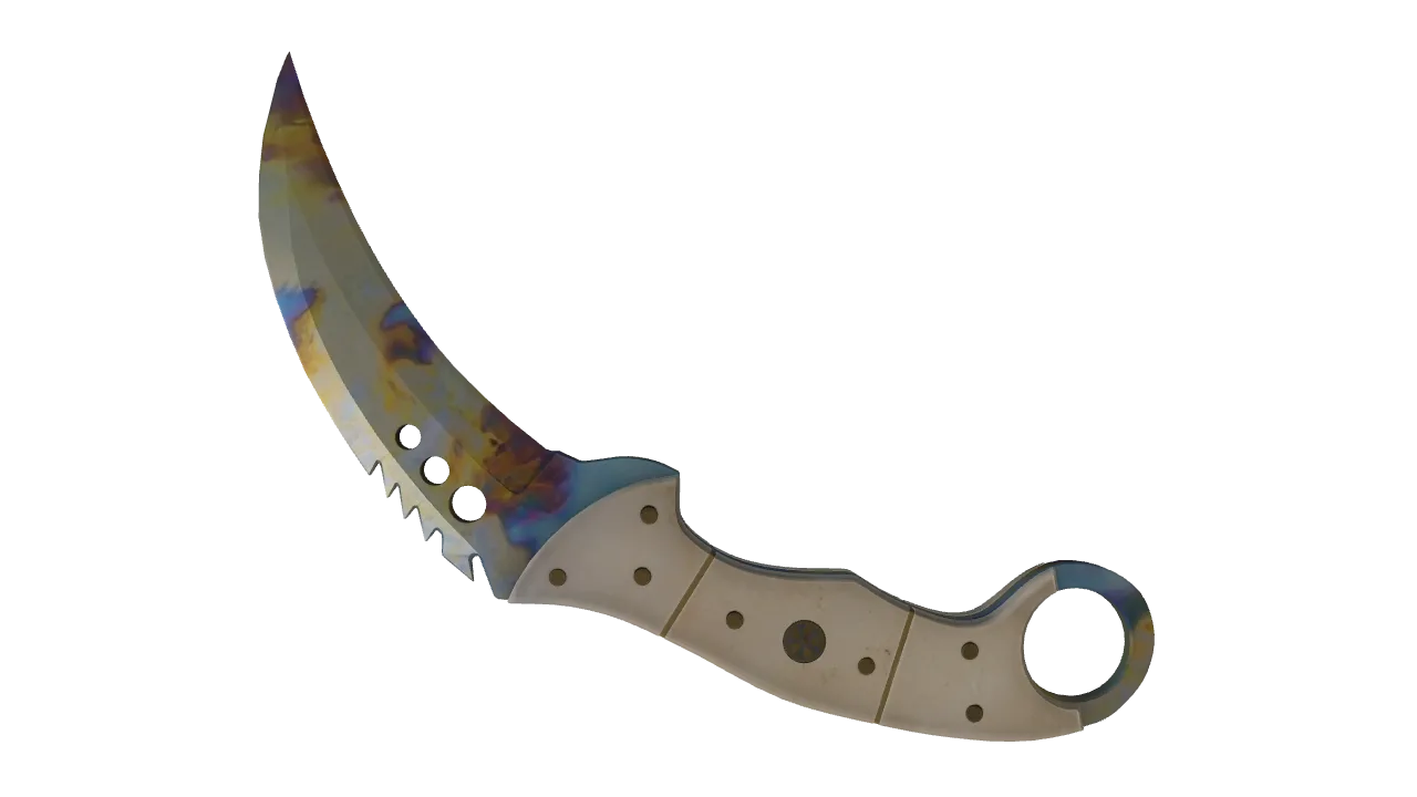 Talon Knife | Case Hardened seed #881, back