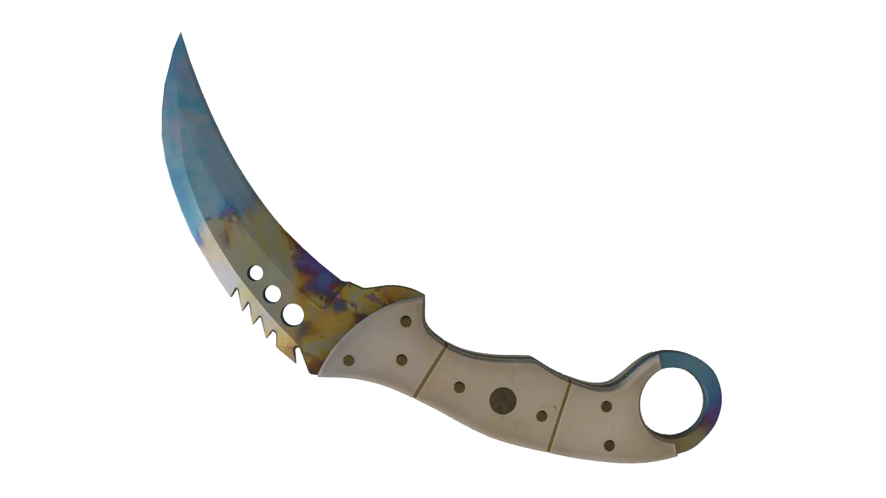 Talon Knife | Case Hardened seed #927, back