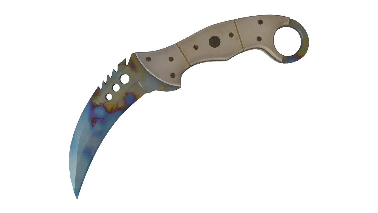Talon Knife | Case Hardened seed #927, front