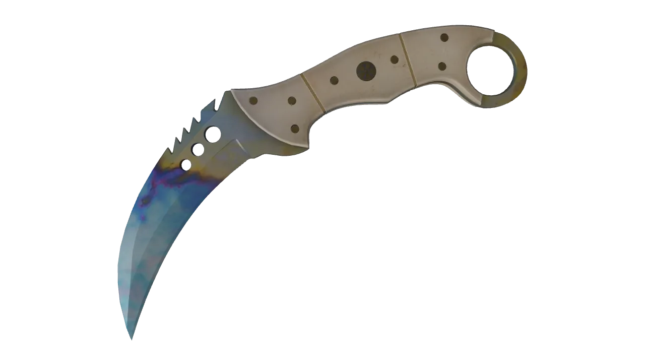 Talon Knife | Case Hardened seed #933, front