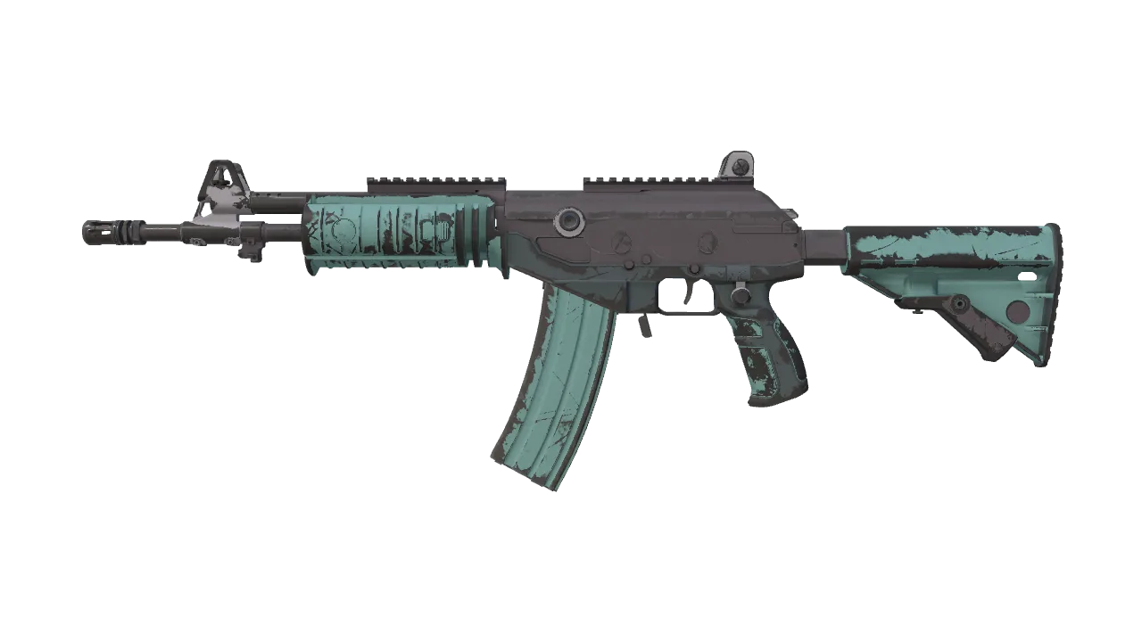 Galil AR | Robin's Egg (Well-Worn) — Dust II light, front