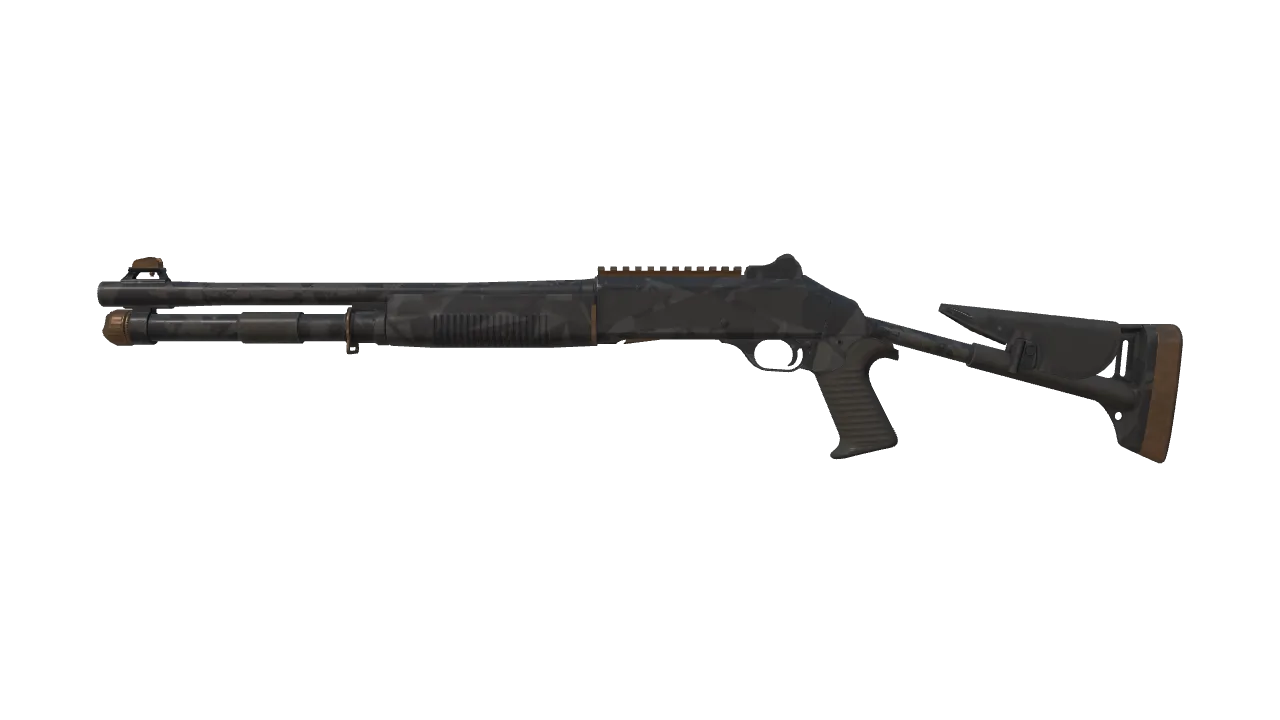 Souvenir XM1014 | Black Site (Field-Tested) — Dust II light, front