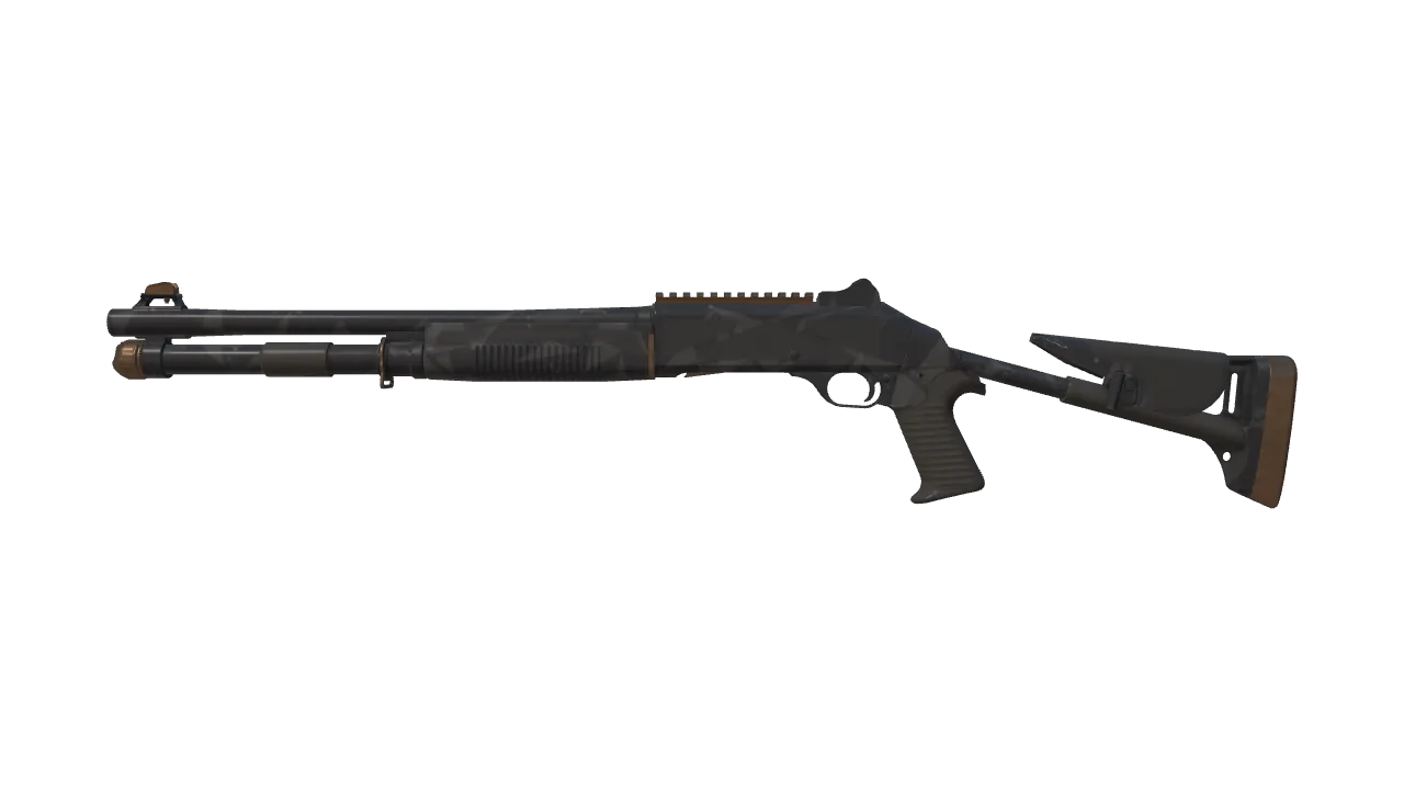 Souvenir XM1014 | Black Site (Minimal Wear) — Dust II light, front