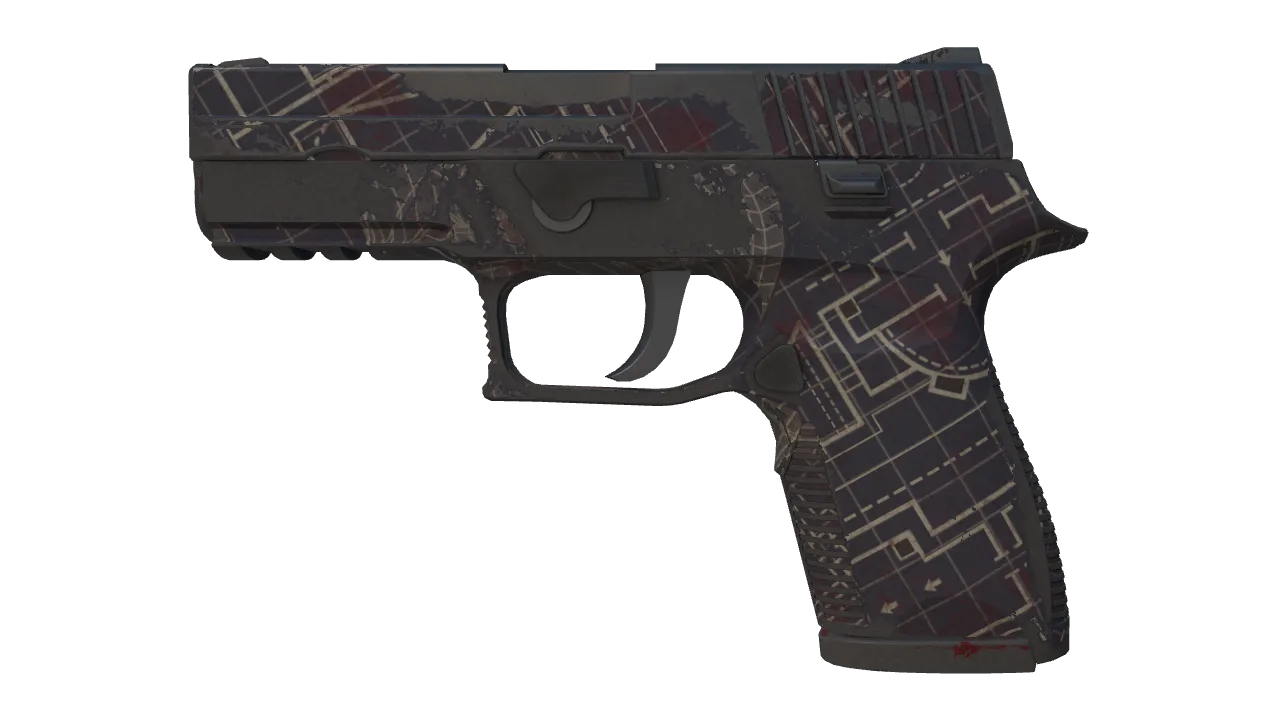 P250 | Facility Draft (Well-Worn) — Dust II light, front