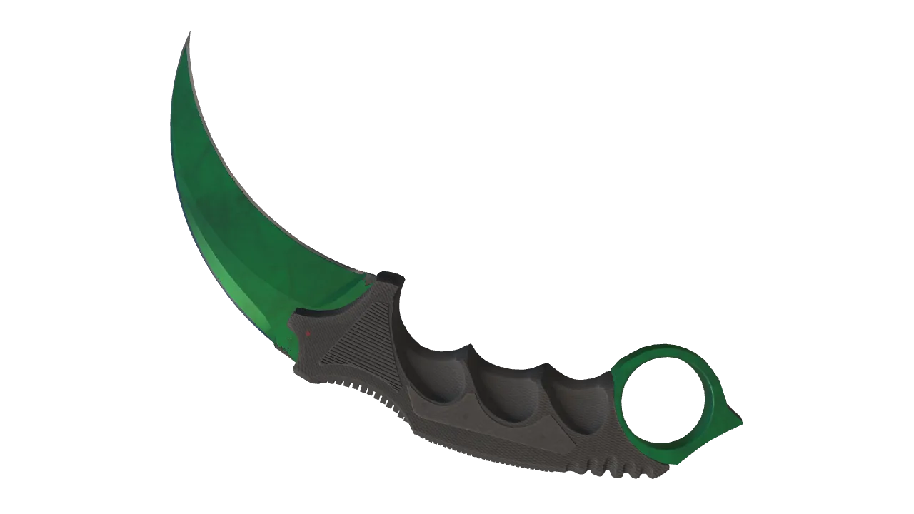 Karambit | Gamma Doppler (Emerald) seed #194, back