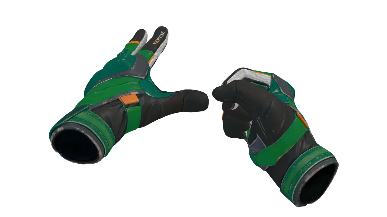 ★ Moto Gloves | Turtle (Field-Tested) — Dust II light, front