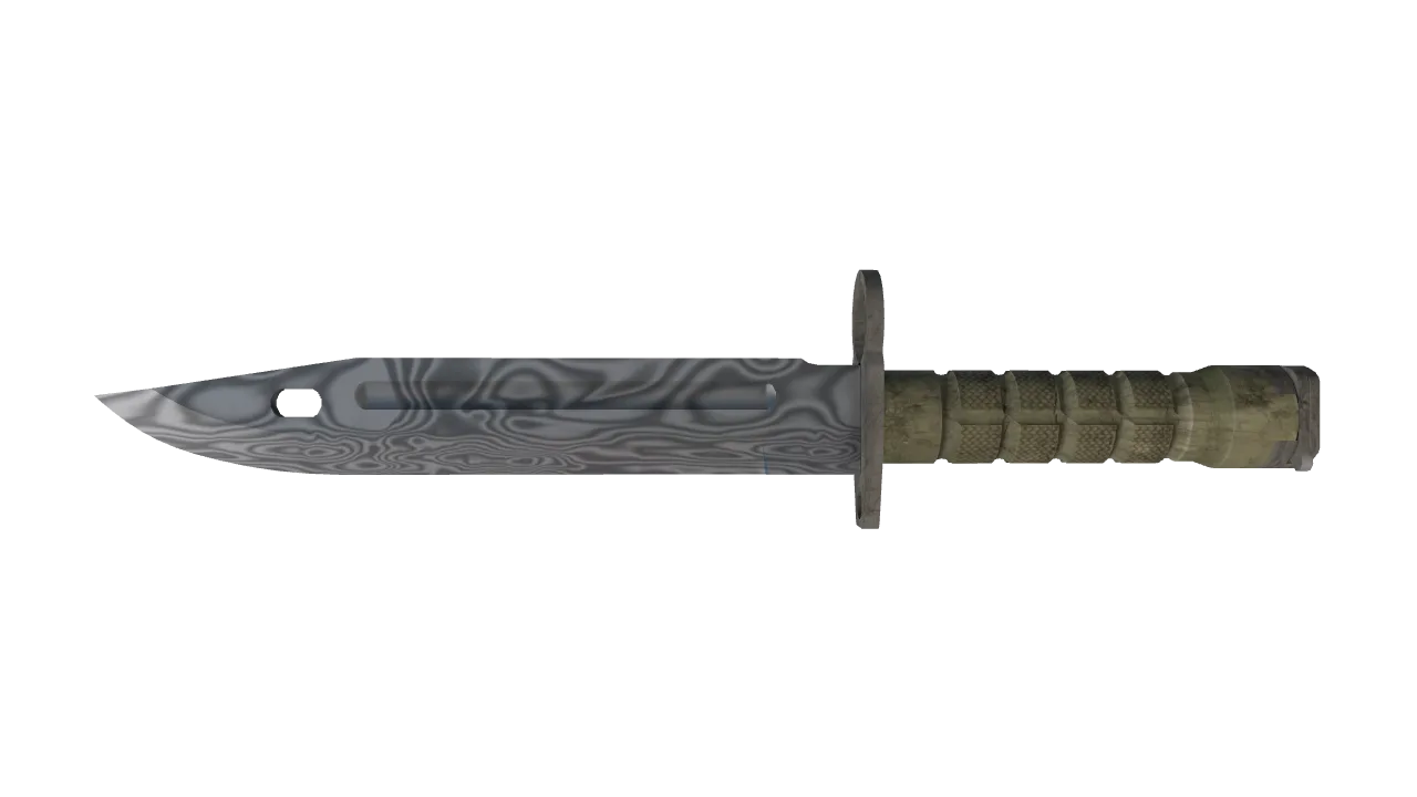 ★ Bayonet | Damascus Steel (Factory New) — Dust II light, front