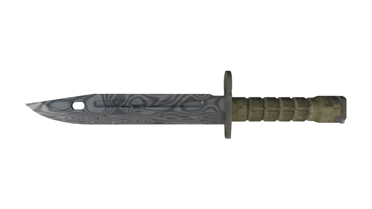 ★ Bayonet | Damascus Steel (Minimal Wear) — Dust II light, front