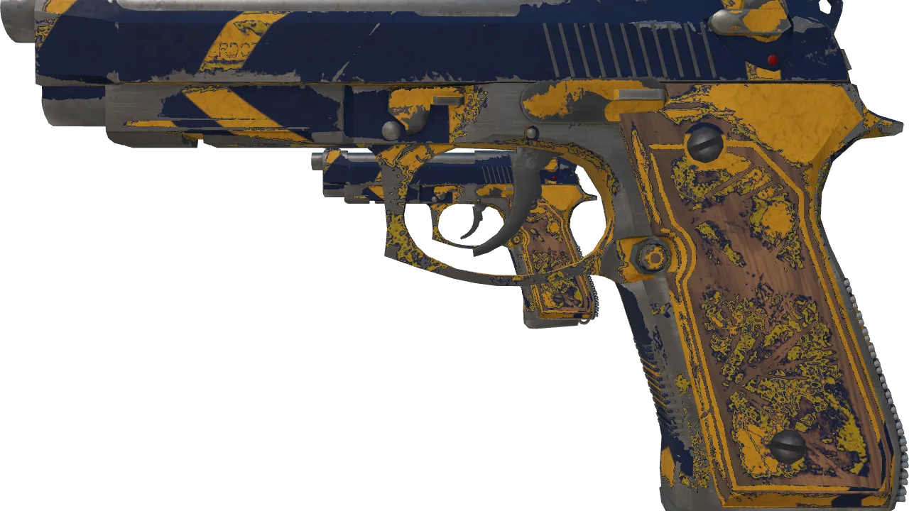 Dual Berettas | Marina (Battle-Scarred) — Dust II light, front