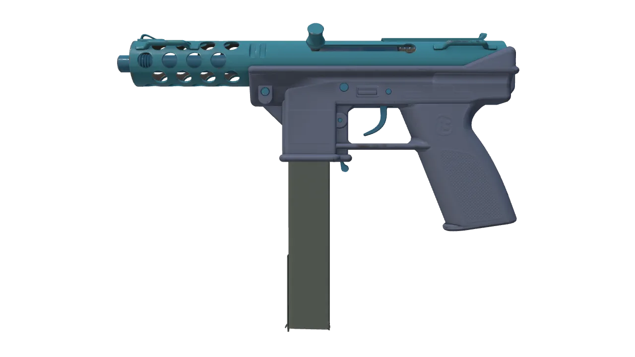 Tec-9 | Blue Blast (Factory New) — Dust II light, front