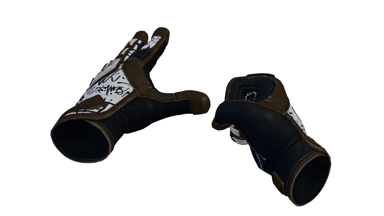 ★ Specialist Gloves | Blackbook (Field-Tested) — Dust II light, front