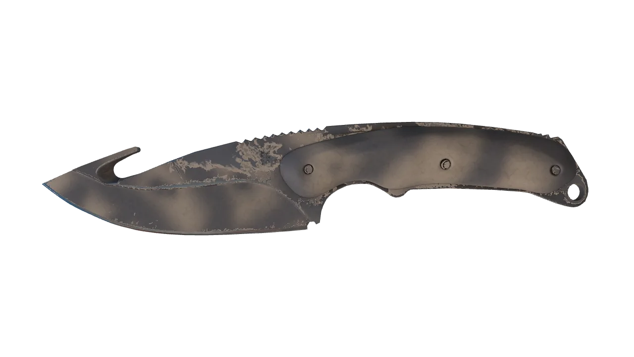 ★ Gut Knife | Scorched (Field-Tested) — Dust II light, front