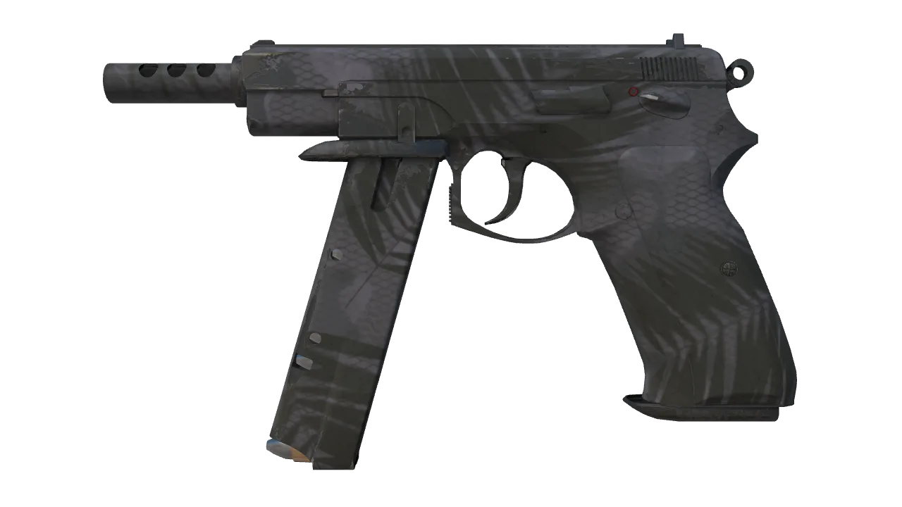CZ75-Auto | Midnight Palm (Field-Tested) — Dust II light, front