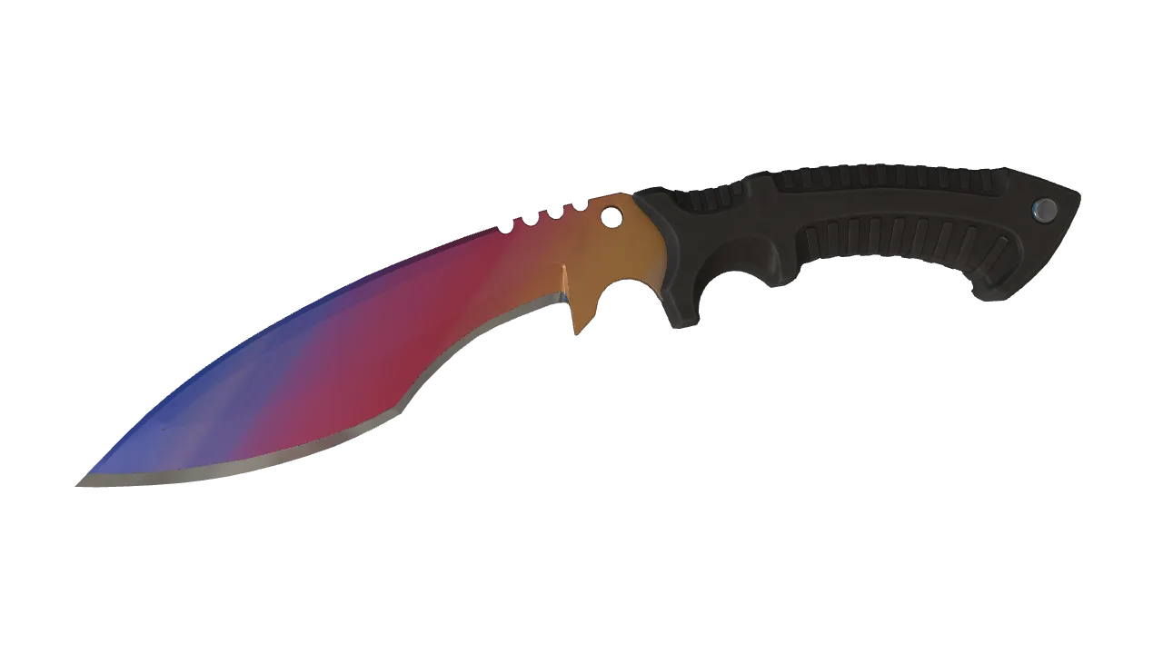 Kukri Knife | Fade seed #46, front