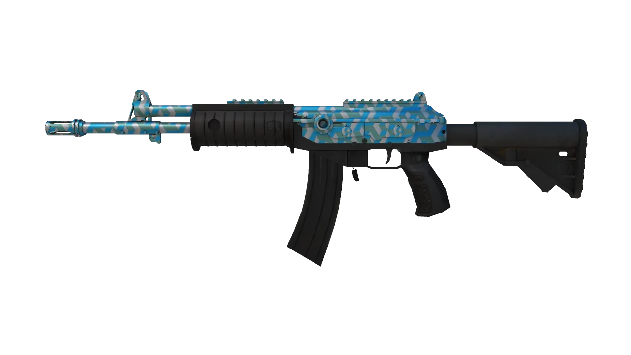 Galil AR | Aqua Terrace (Factory New) — Dust II light, front