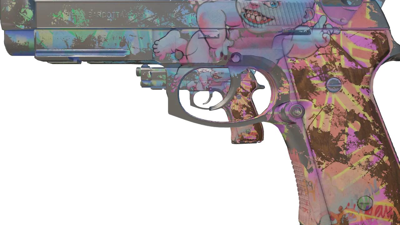 Dual Berettas | Sweet Little Angels (Battle-Scarred) — Dust II light, front