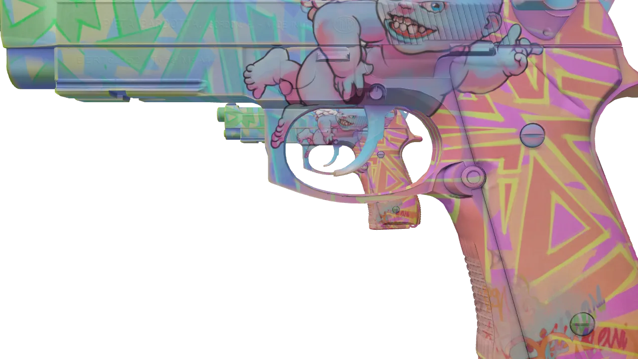 Dual Berettas | Sweet Little Angels (Factory New) — Dust II light, front