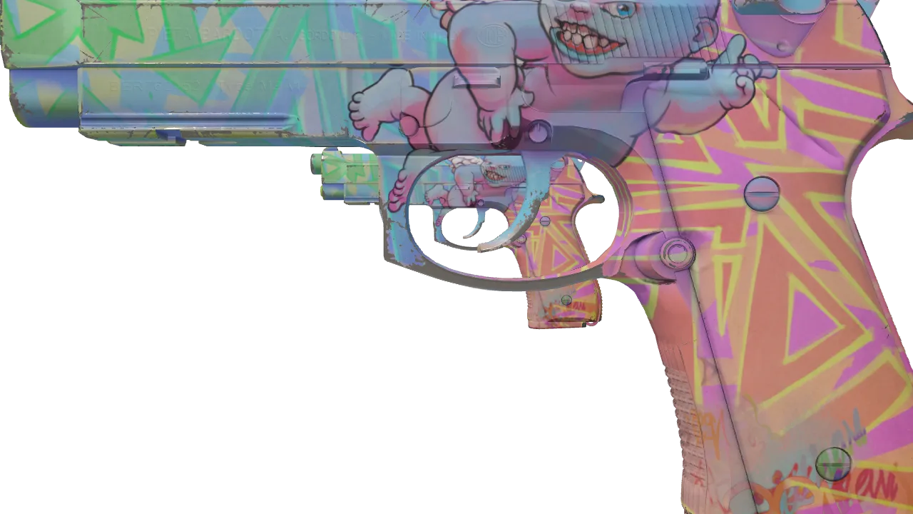 Dual Berettas | Sweet Little Angels (Field-Tested) — Dust II light, front