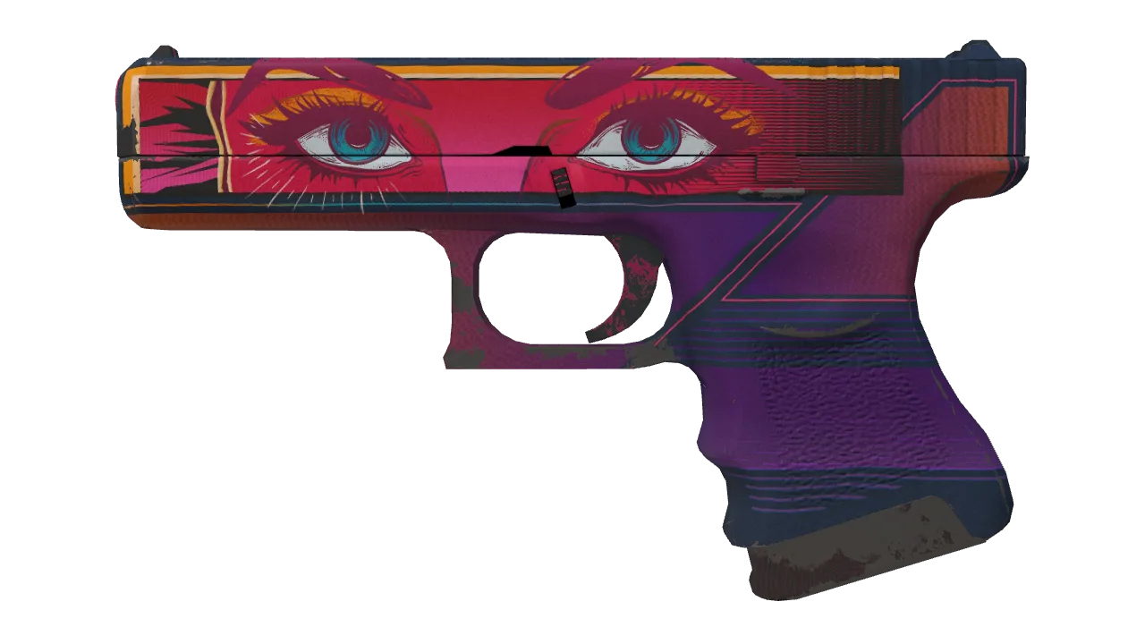 StatTrak™ Glock-18 | Vogue (Field-Tested) — Dust II light, front
