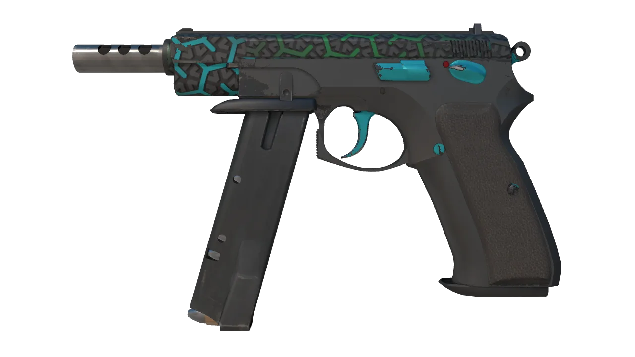 StatTrak™ CZ75-Auto | Polymer (Field-Tested) — Dust II light, front