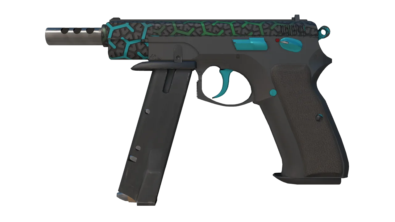 CZ75-Auto | Polymer (Minimal Wear) — Dust II light, front
