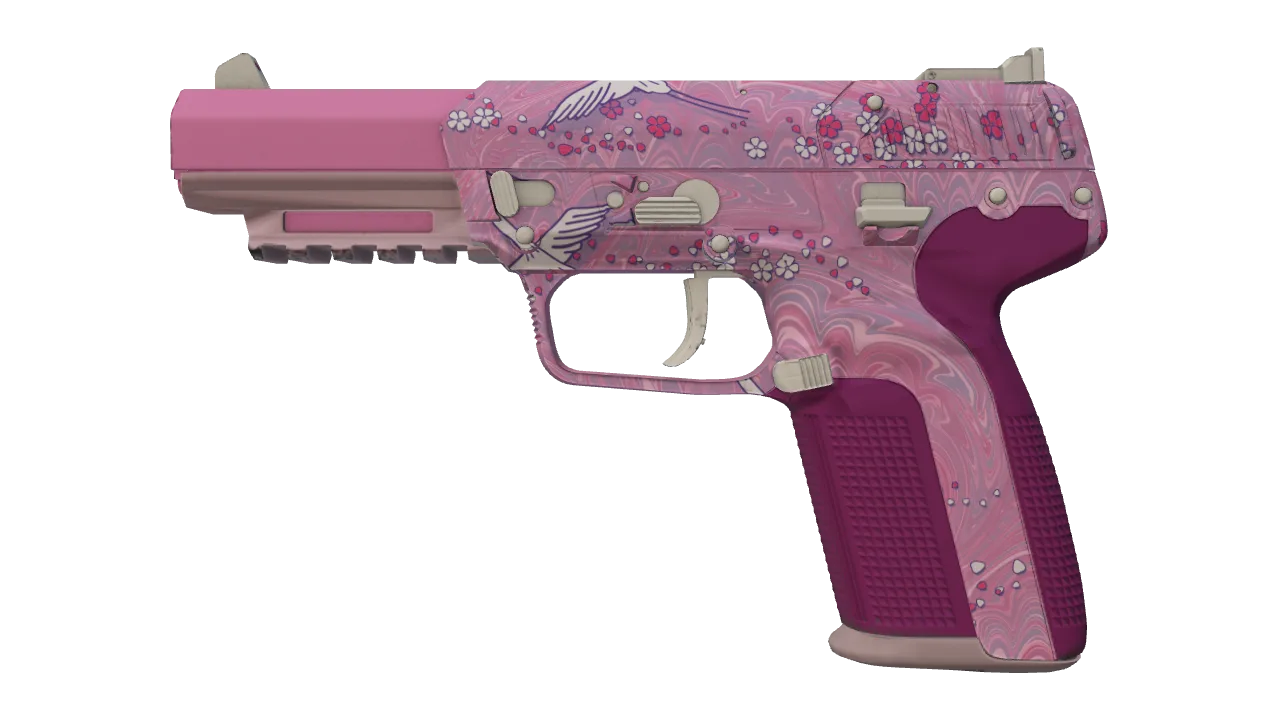 Five-SeveN | Fraise Crane (Factory New) — Dust II light, front