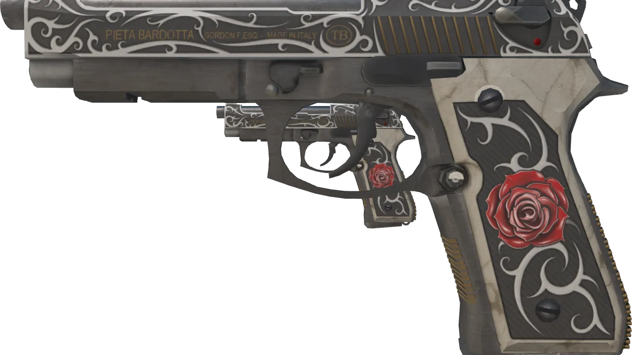 Souvenir Dual Berettas | Balance (Minimal Wear) — Dust II light, front