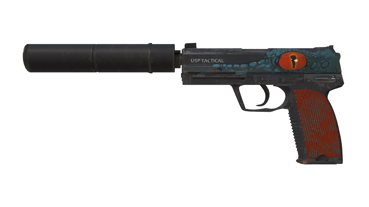 Souvenir USP-S | Caiman (Field-Tested) — Dust II light, front
