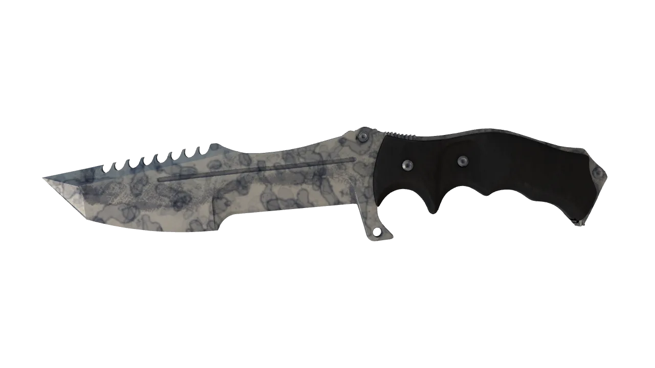 ★ Huntsman Knife | Stained (Well-Worn) — Dust II light, front