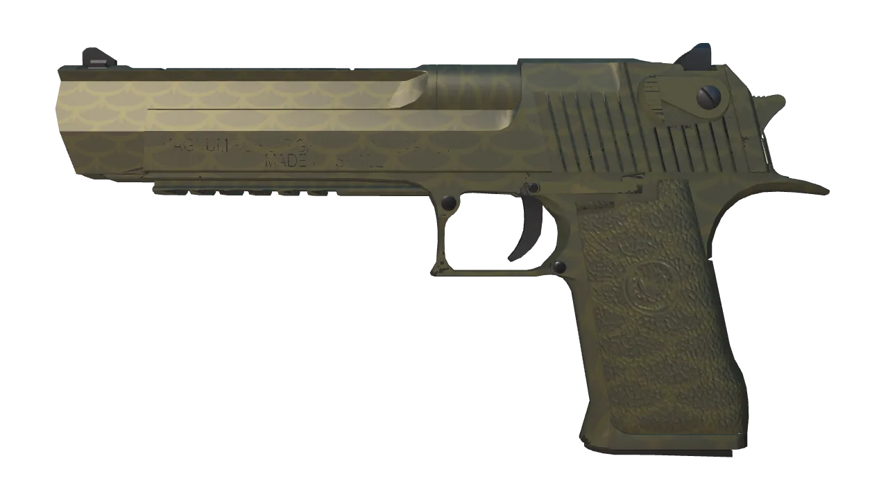 Desert Eagle | Golden Koi (Factory New) — Dust II light, front