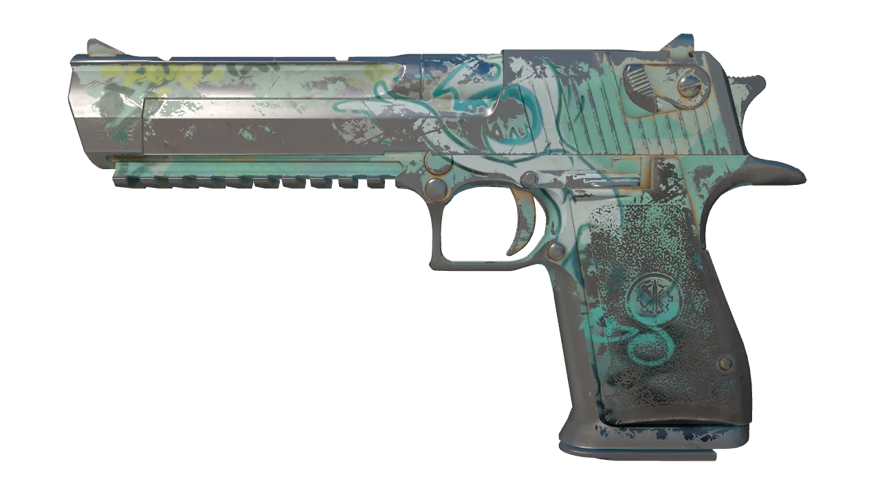 Souvenir Desert Eagle | Tilted (Battle-Scarred) — Dust II light, front