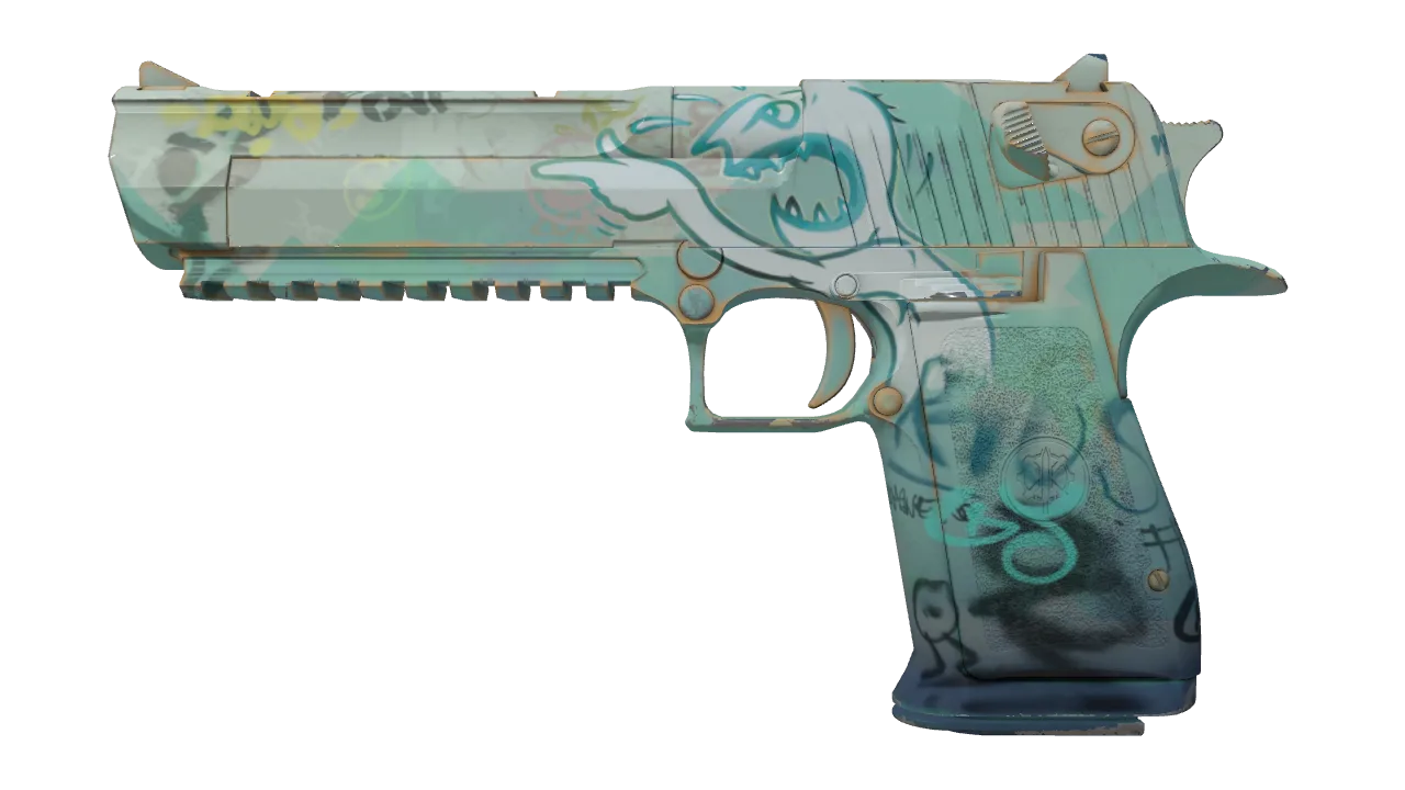 Souvenir Desert Eagle | Tilted (Minimal Wear) — Dust II light, front