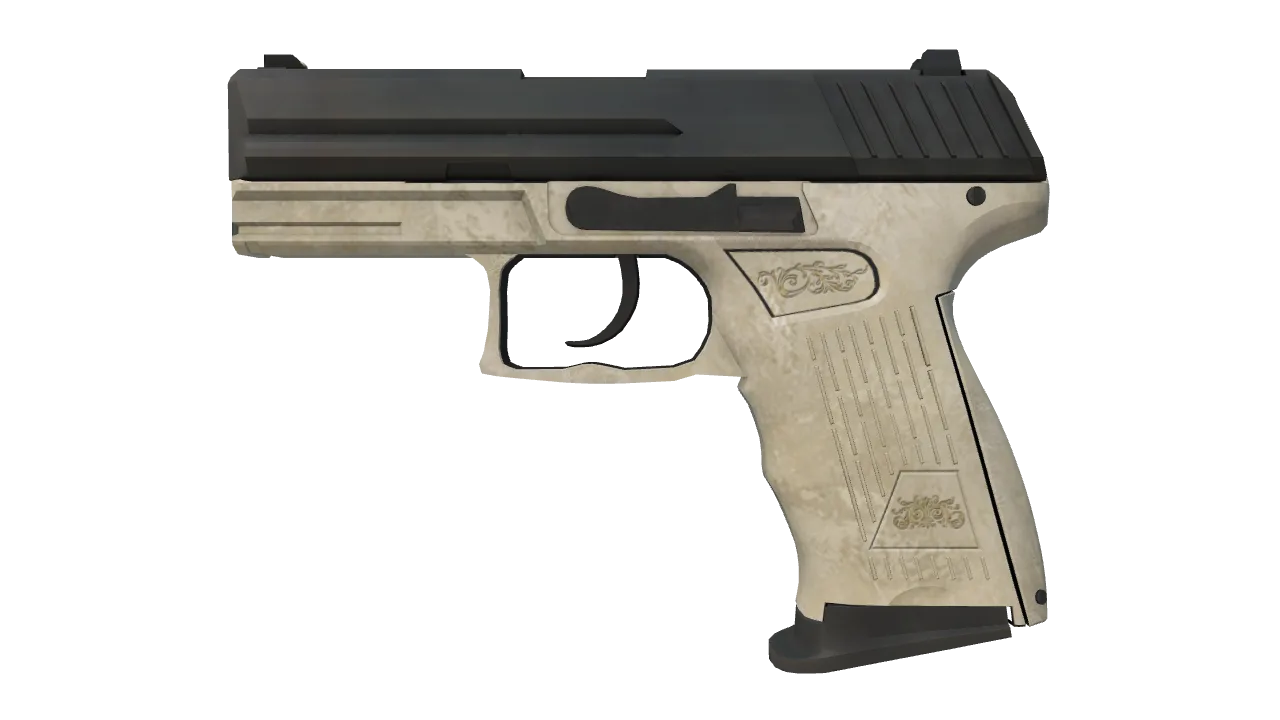 P2000 | Ivory (Factory New) — Dust II light, front