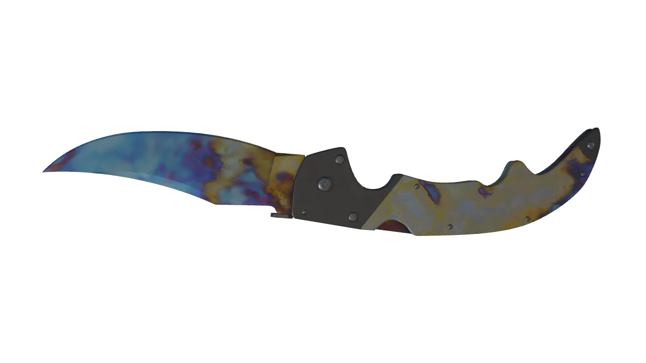 Falchion Knife | Case Hardened seed #106, back