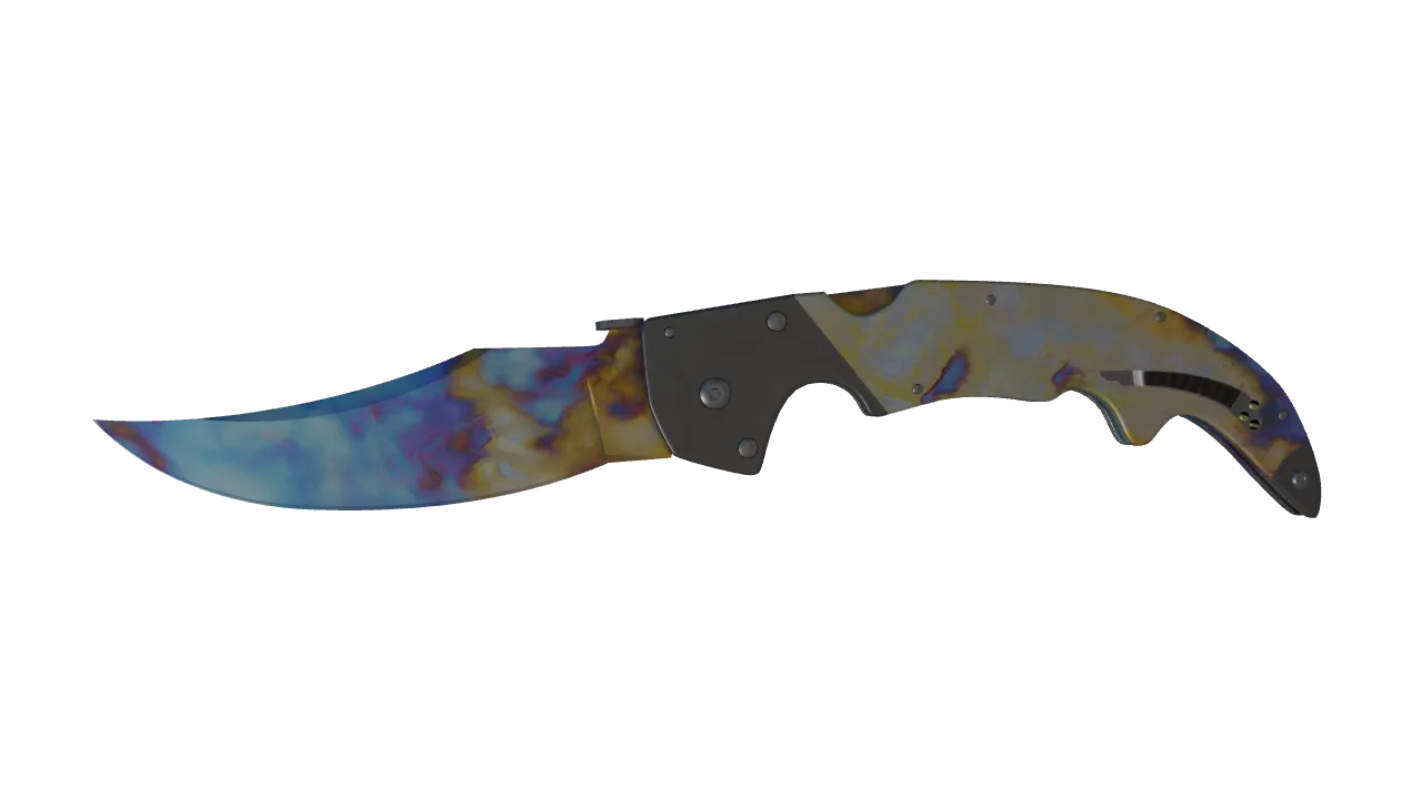 Falchion Knife | Case Hardened seed #106, front