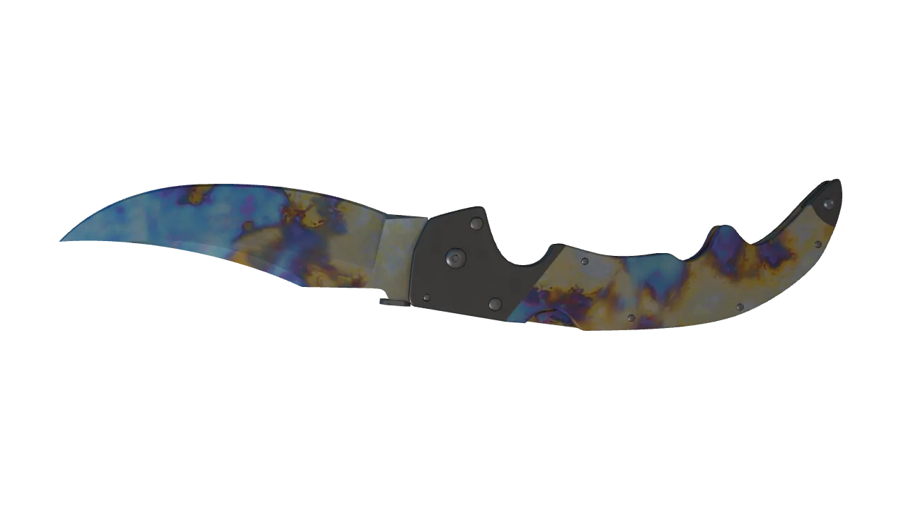 Falchion Knife | Case Hardened seed #11, back