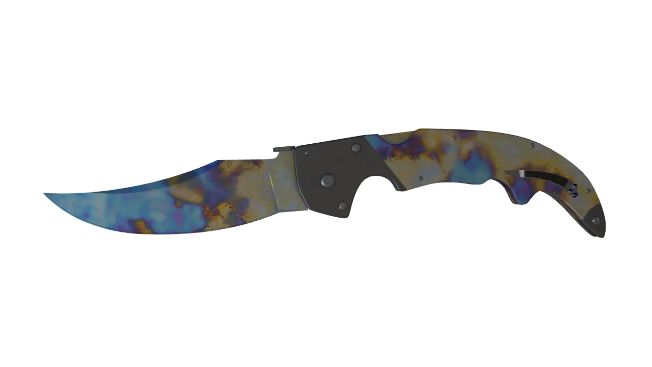 Falchion Knife | Case Hardened seed #11, front