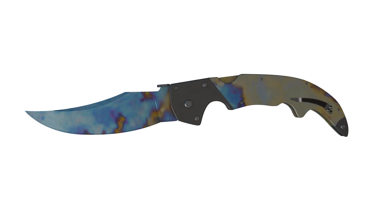 Falchion Knife | Case Hardened seed #112, front