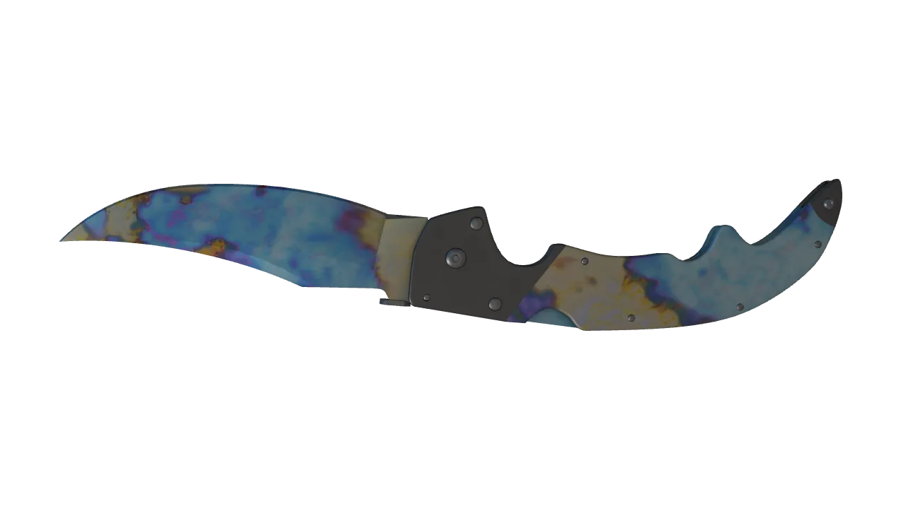 Falchion Knife | Case Hardened seed #116, back